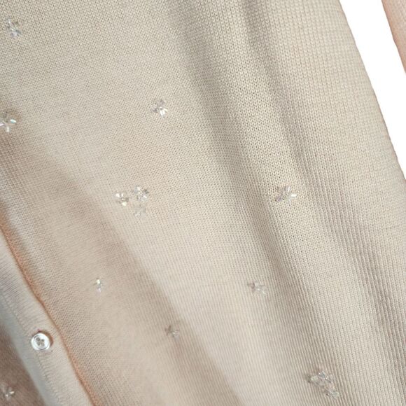 le moda Light pink merion wool Vintage cardigan - Picture 3 of 8